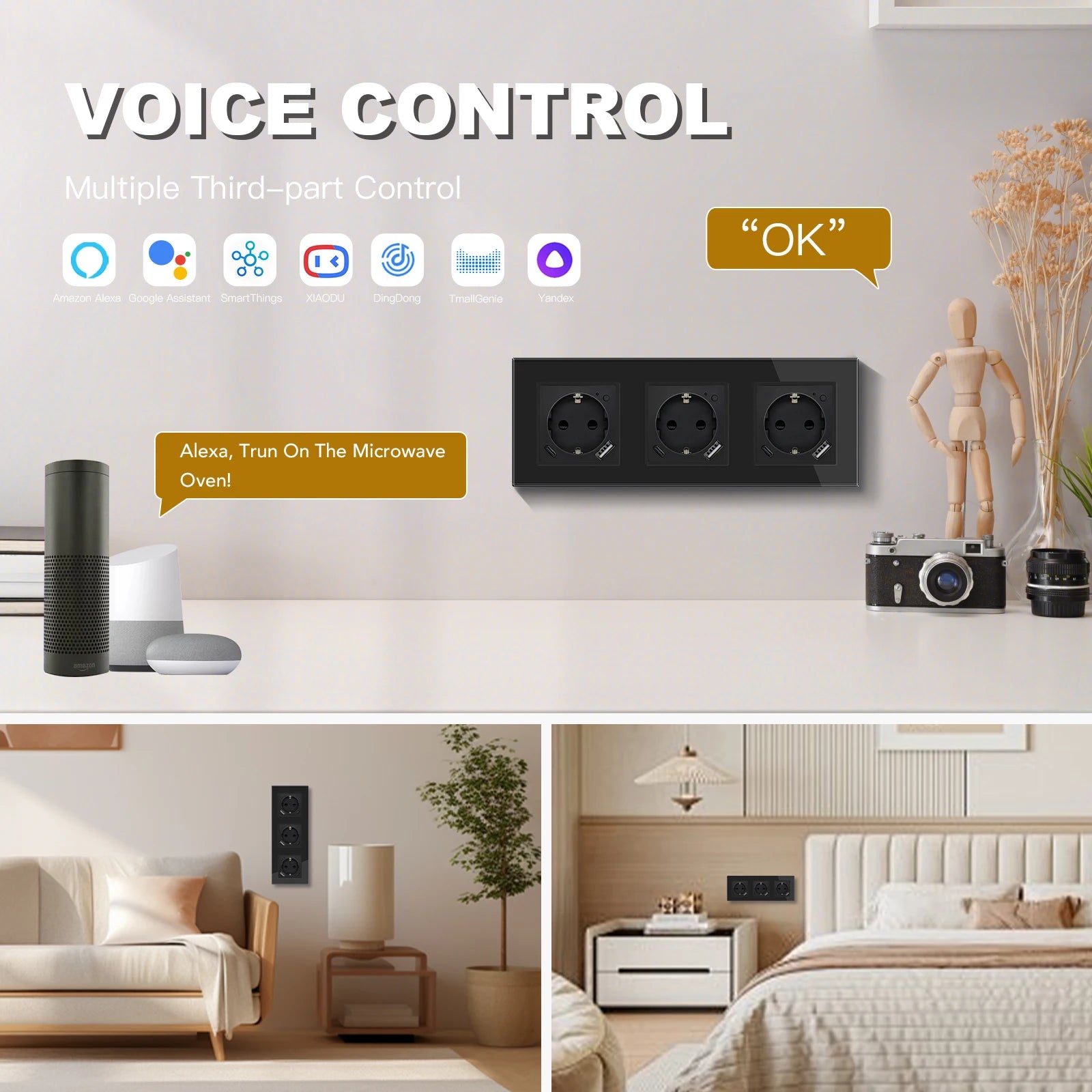 BSEED Smart Wifi Wall Socket