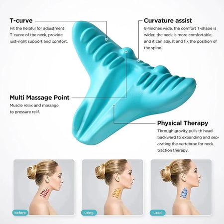 Neck And Shoulder Relaxer Cervical Traction Device &ndash; Relief