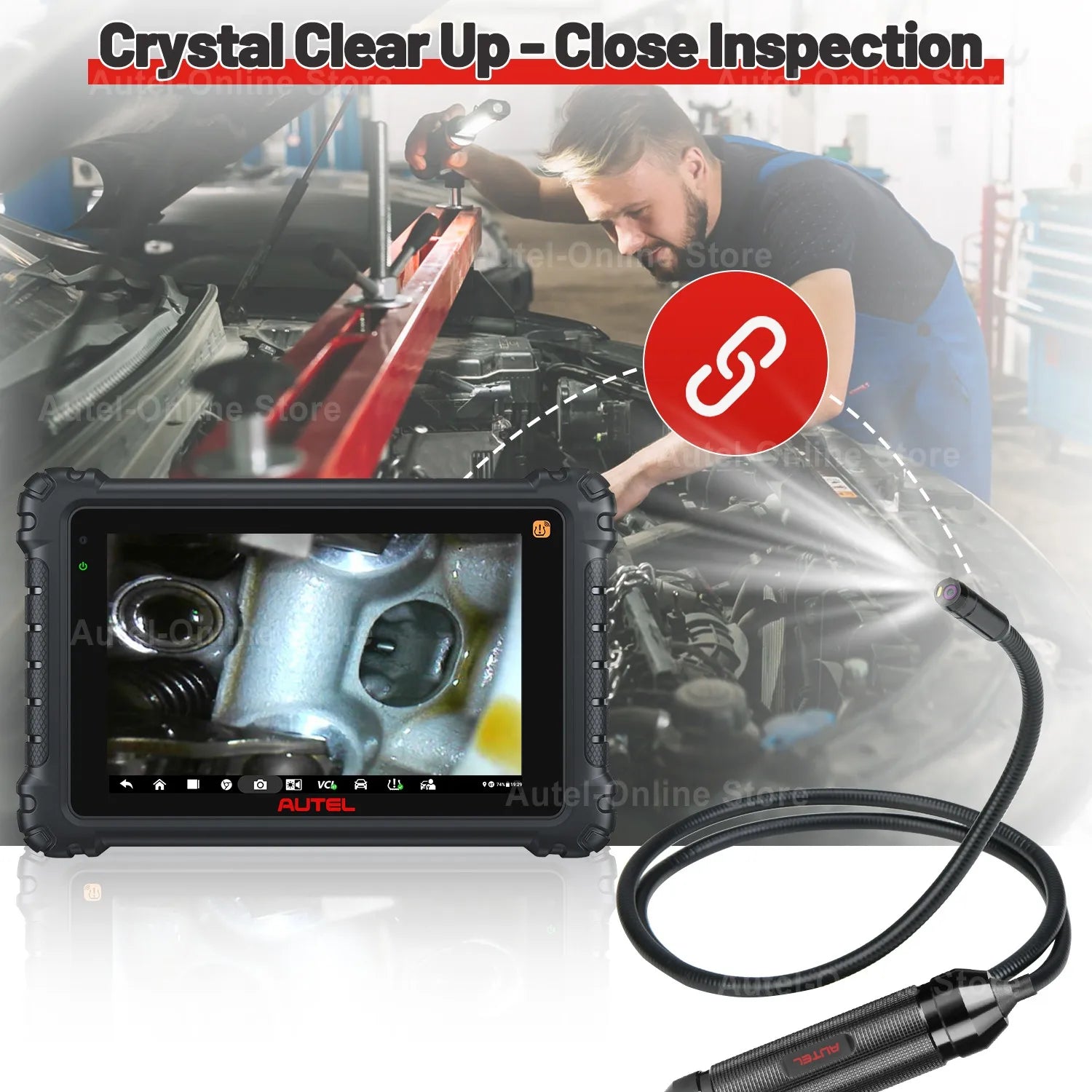 Autel MaxiVideo MV108S &ndash; 1920x1080 Endoscope Camera
