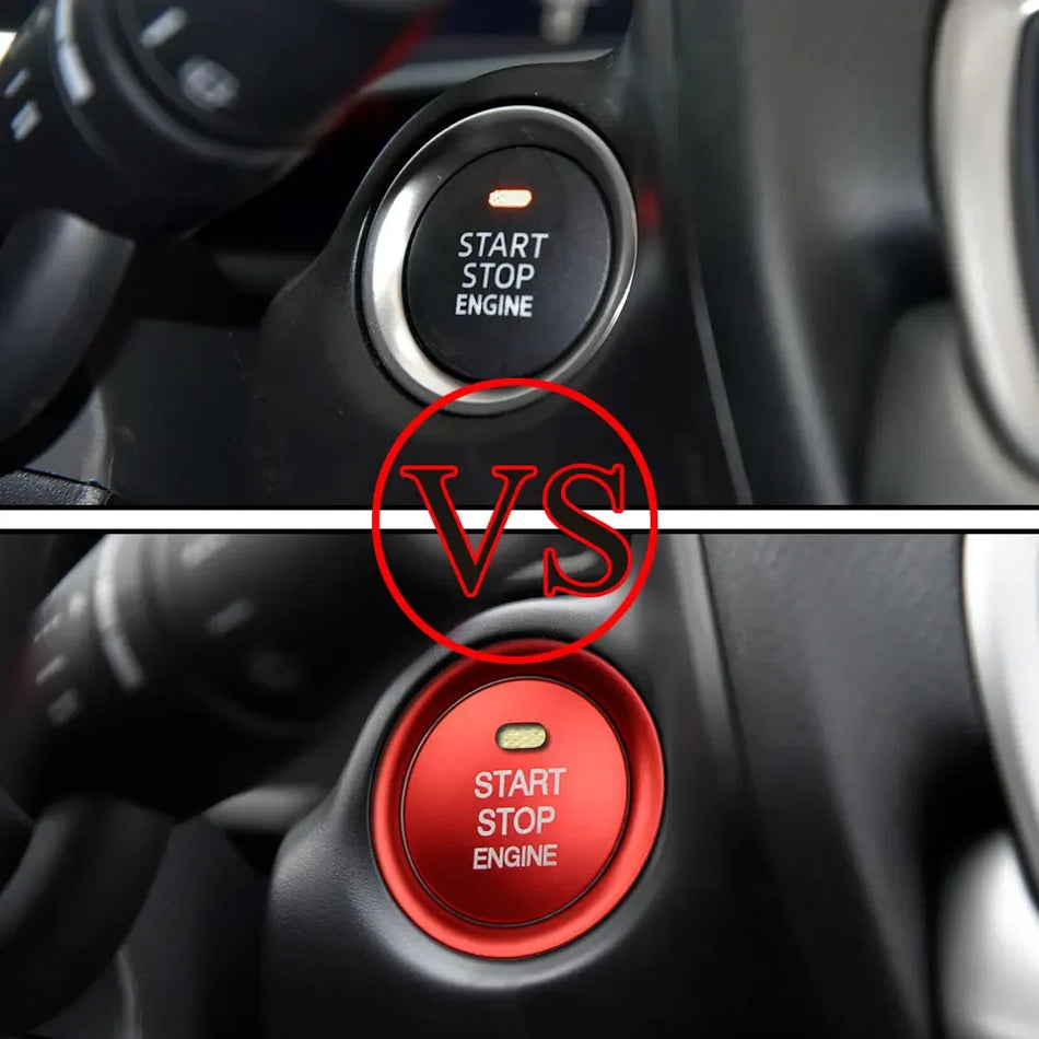 Key Ring Cover For Mazda 3 Engine Start Stop Ignition Aluminum Alloy With Color Options Red Silver Black Blue