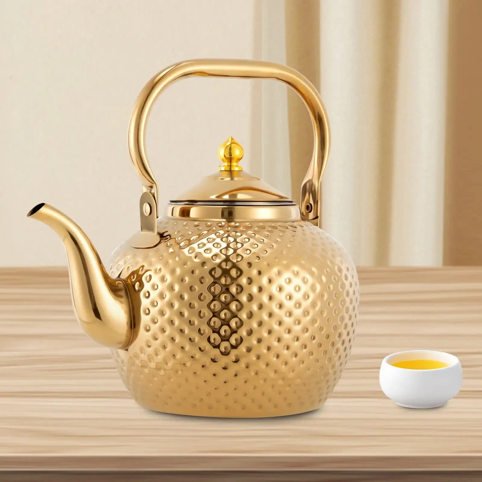 2L Hammered Spherical Kettle &ndash; Gas Stove Compatible