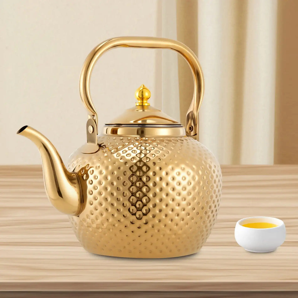 2L Hammered Spherical Kettle &ndash; Gas Stove Compatible