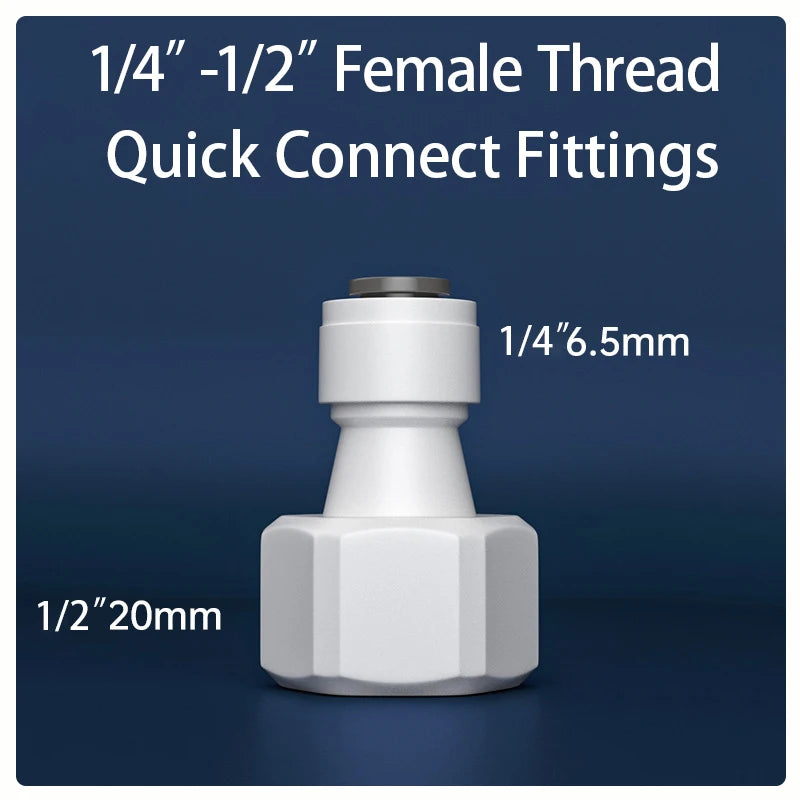 Straight RO Quick Water Fitting &ndash; Durable 1/4 Inch Hose Connector 3