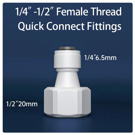 Straight RO Quick Water Fitting &ndash; Durable 1/4 Inch Hose Connector 3