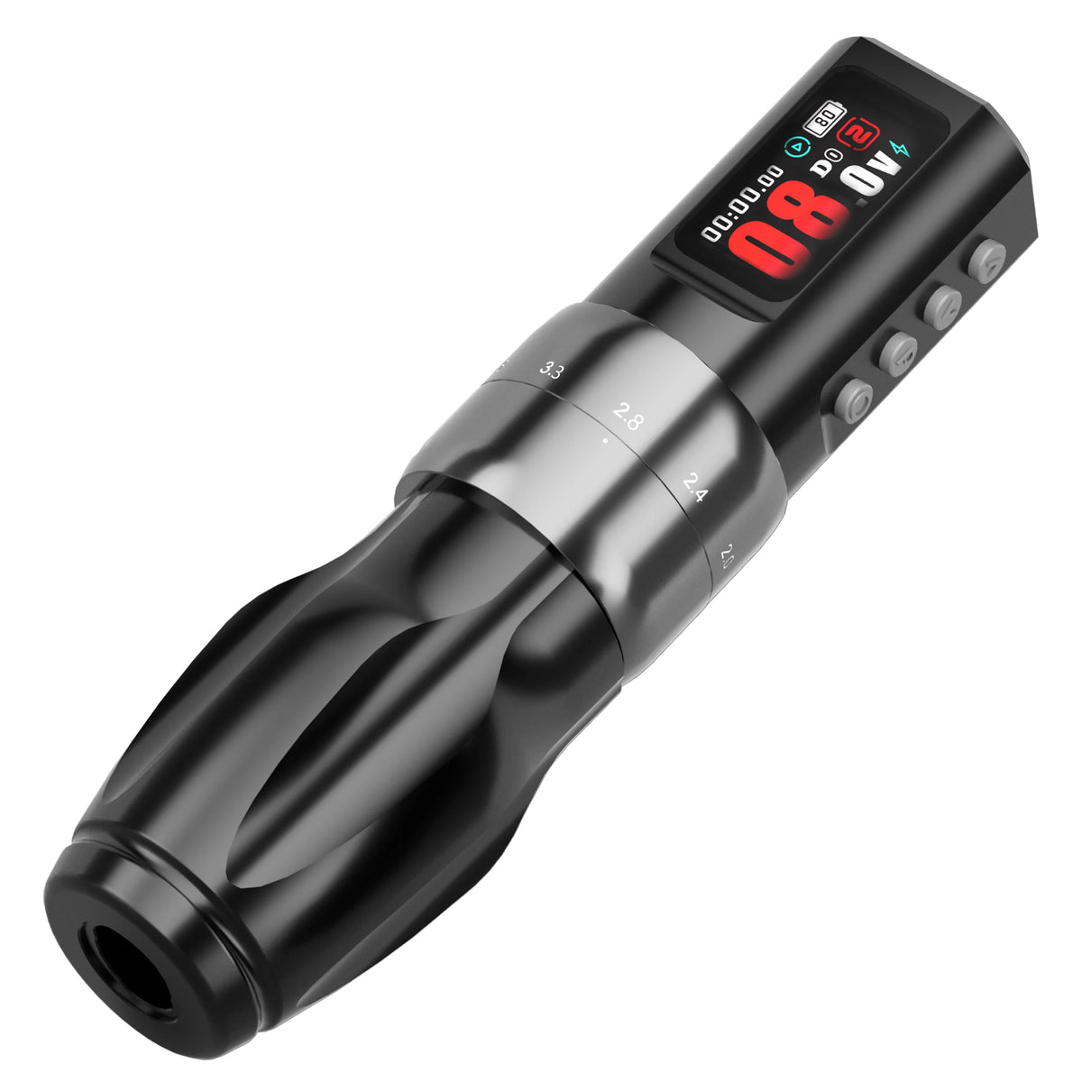 BIGWASP Wireless Tattoo Machine - 2.0-4.2mm Stroke Silver