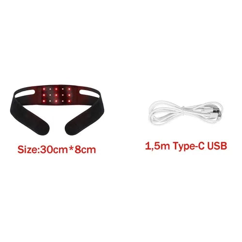 Red Infrared LED Light Pad - Pain Relief and Slimming Chin Belt No Box