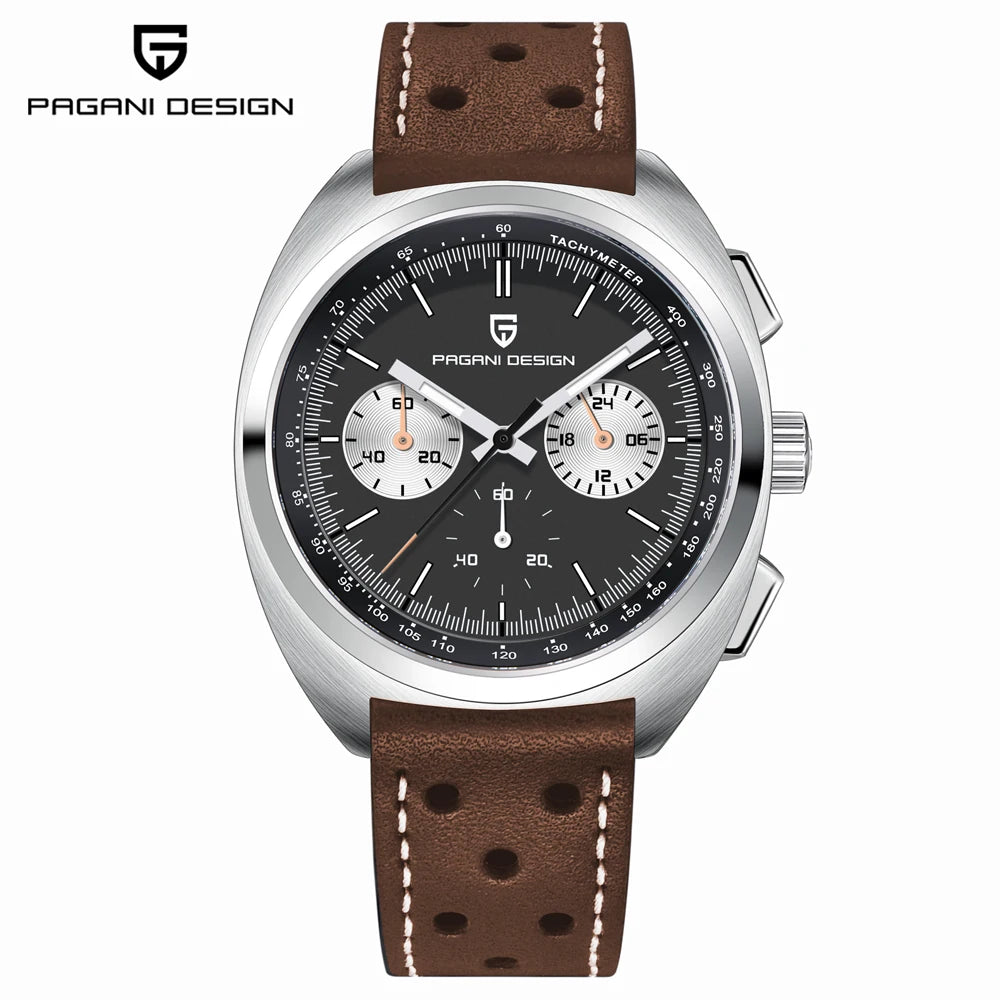 Pagani Design 1782 Men's Watch &ndash; Luminous Sapphire Glass Lblack