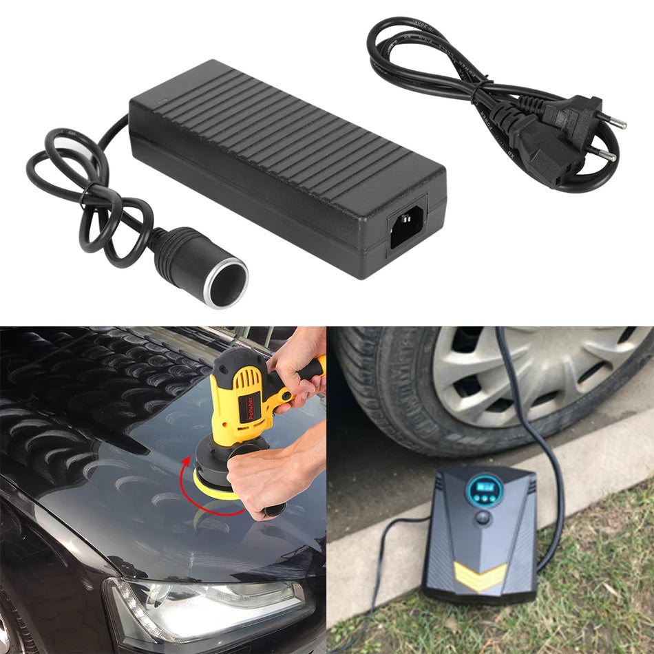 AC į 12V DC Automobilio Žiebtuvėlio Maitinimo Adapteris 15A ES JAV JK Kištukas