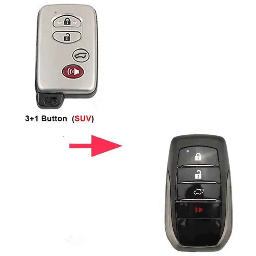 2/3/4 Buttons Modified Flip Key Case for Toyota 2008-2023 Land Cruiser 200 Prado 150 LC200 LC150 Remote Control Key Upgrade by InterCyprus Trading Ltd