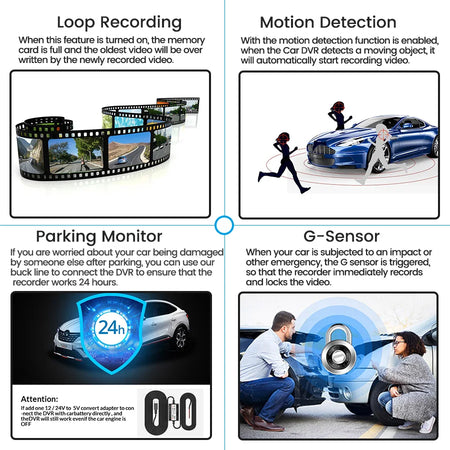 Dash Cam 4.3 Inch Mini Rear View Mirror &ndash; Dual IPS Camera