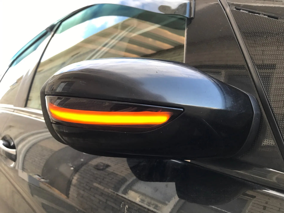 LED мигачи за странични огледала Гланцово черно за Mercedes-Benz A W169 B W245