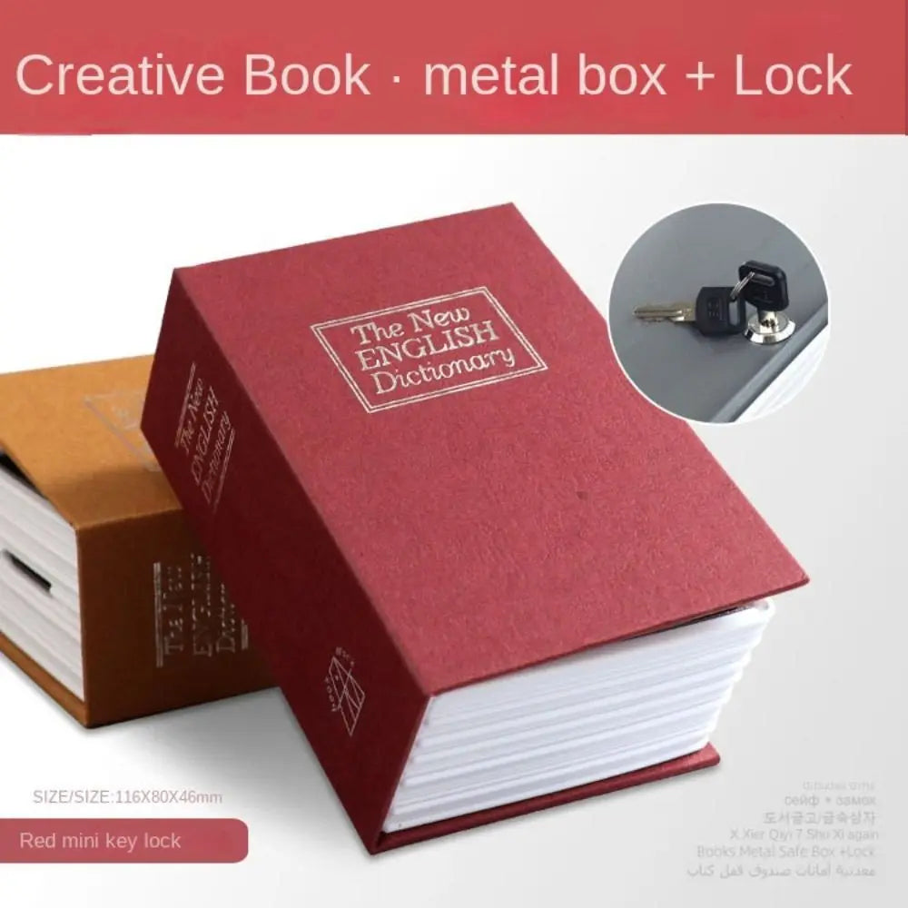 Dictionary Hollow Book Safe &ndash; Discreet Safe For Valuables Red
