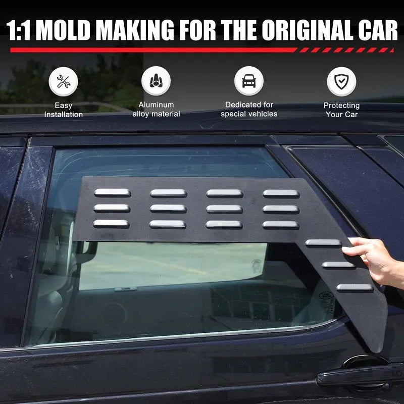 Αλουμινένιο Μαύρο Πίσω Πτερύγιο Αερισμού για LR5 Discovery 2017 2024