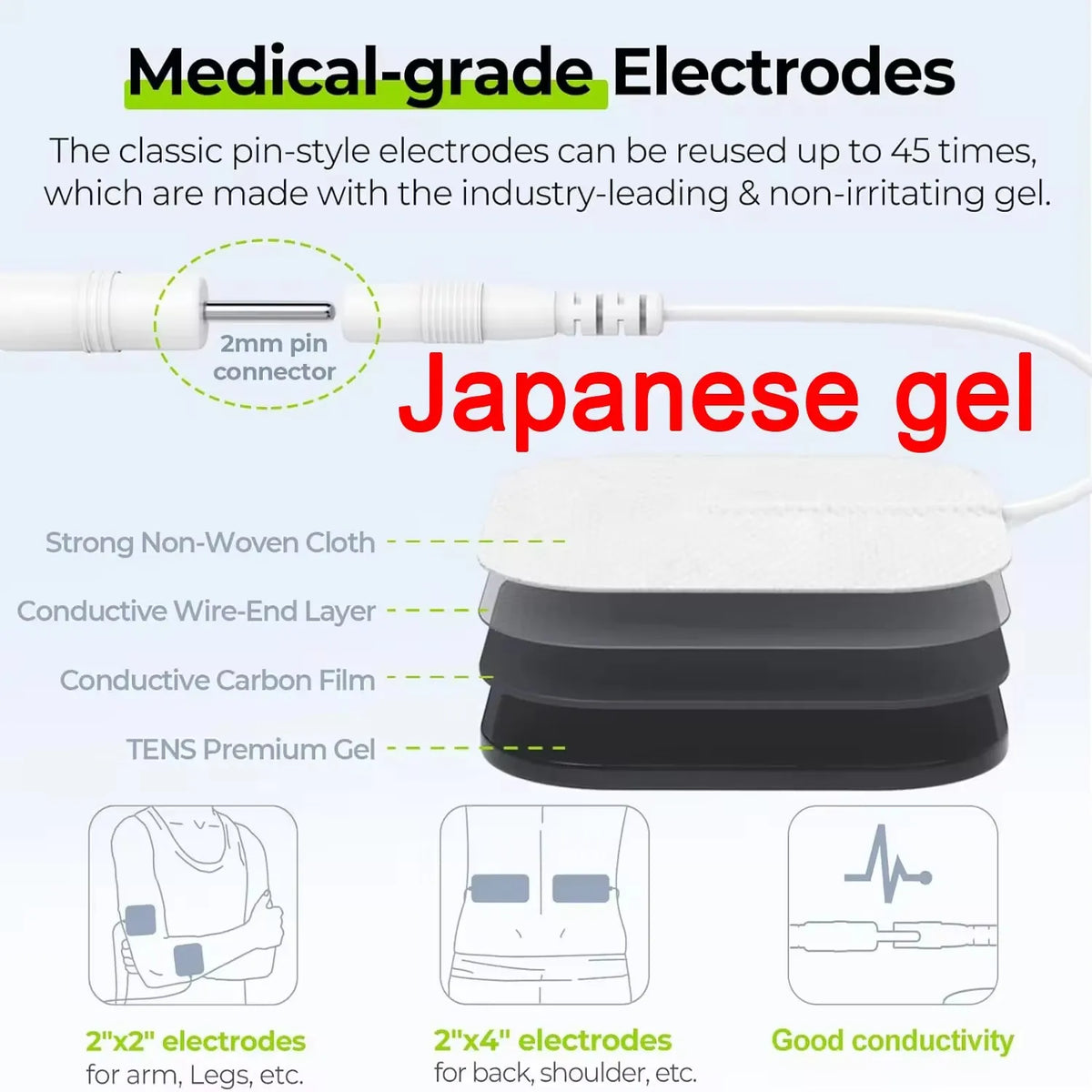 MARFLY 4-in-1 Electric Muscle Stimulator with 60 Massage Modes