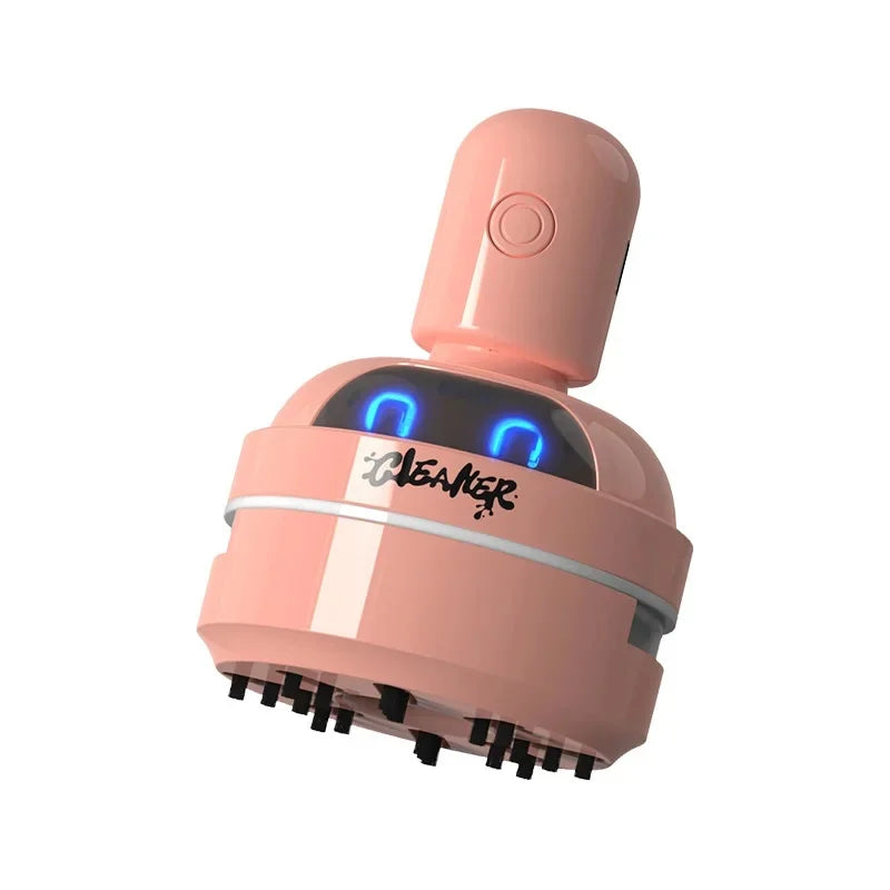 Mini Desktop Dust Collector &ndash; Compact USB Portable Vacuum 632 pink [three-gear suction charging version] English packaging