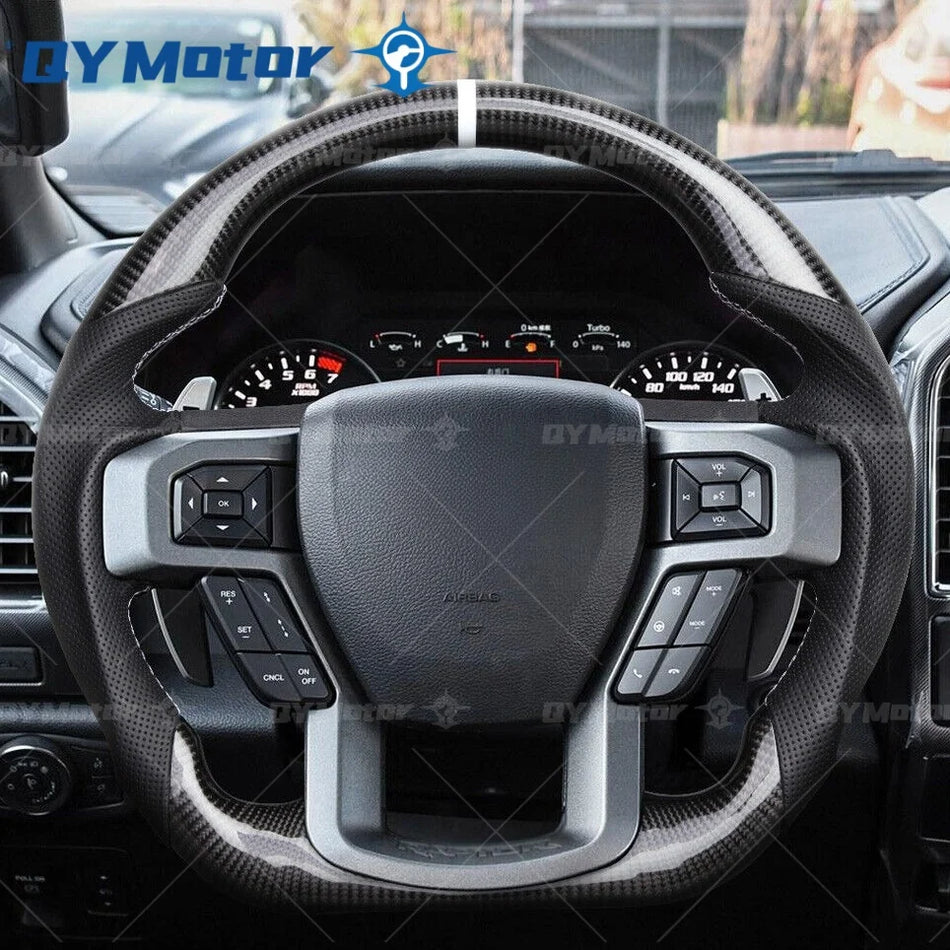 Форд F-150 Раптор волан от въглеродни влакна с перфорирана кожа