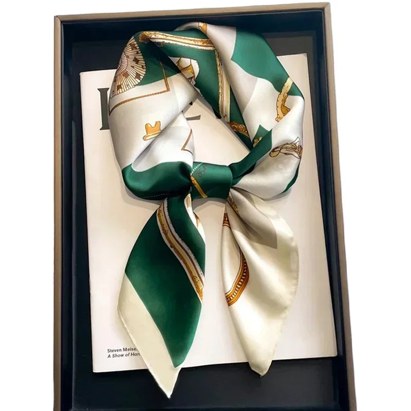 Luxury Design Print Silk Scarf &ndash; Timeless Elegance and Versatility