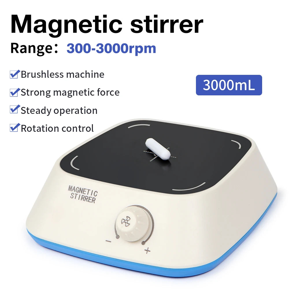 Mini Magnetic Stirrer XLD-C1 &ndash; Adjustable Speed 300-3000 RPM WHITE