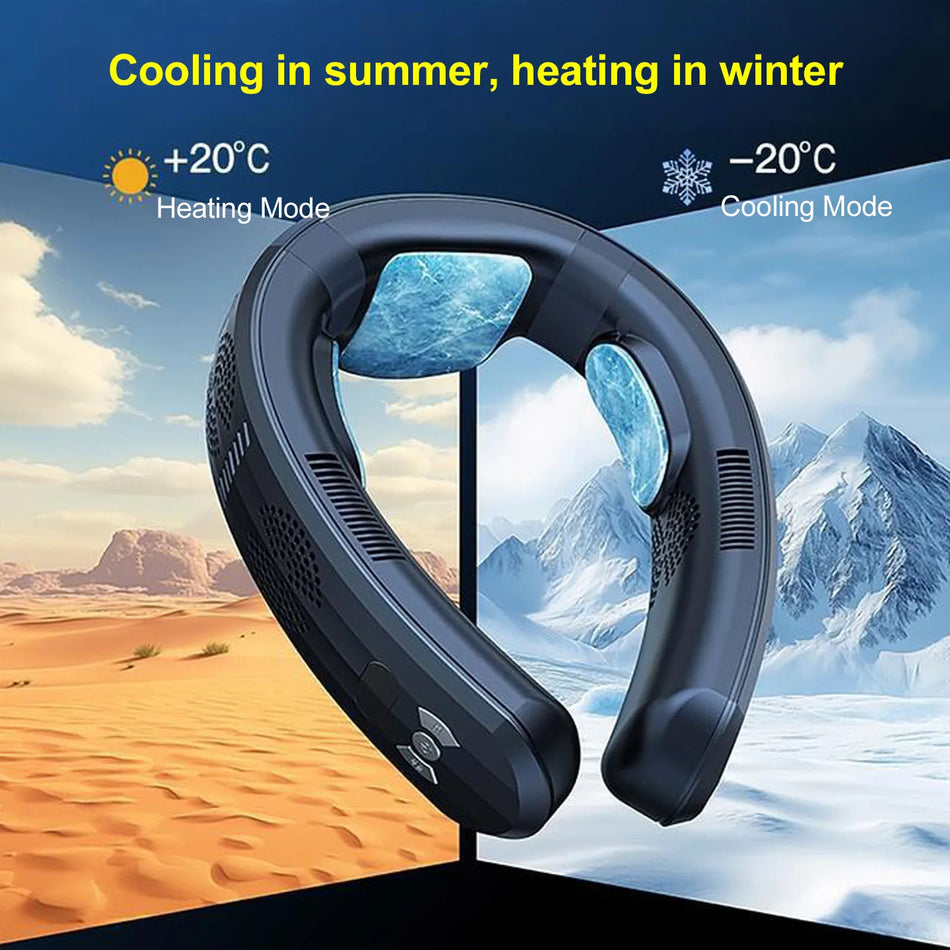 Neck Fan 3 Speeds Cooling And Heating Dual Mode 10000mAh