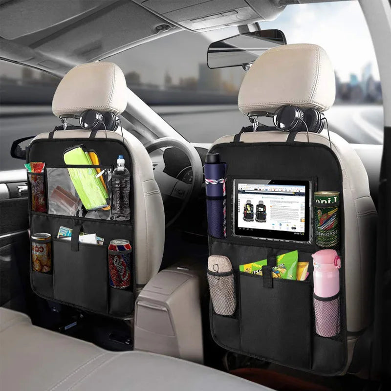 Car Backseat Organizer with Tablet Holder and Large Storage Pockets
