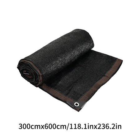 Durable Black Outdoor Anti-UV Shade Net for Versatile Sun Protection 3x6M
