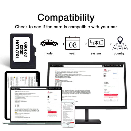 TF Card For Opel Corsa Navi 8GB Europe &ndash; GPS Map Update