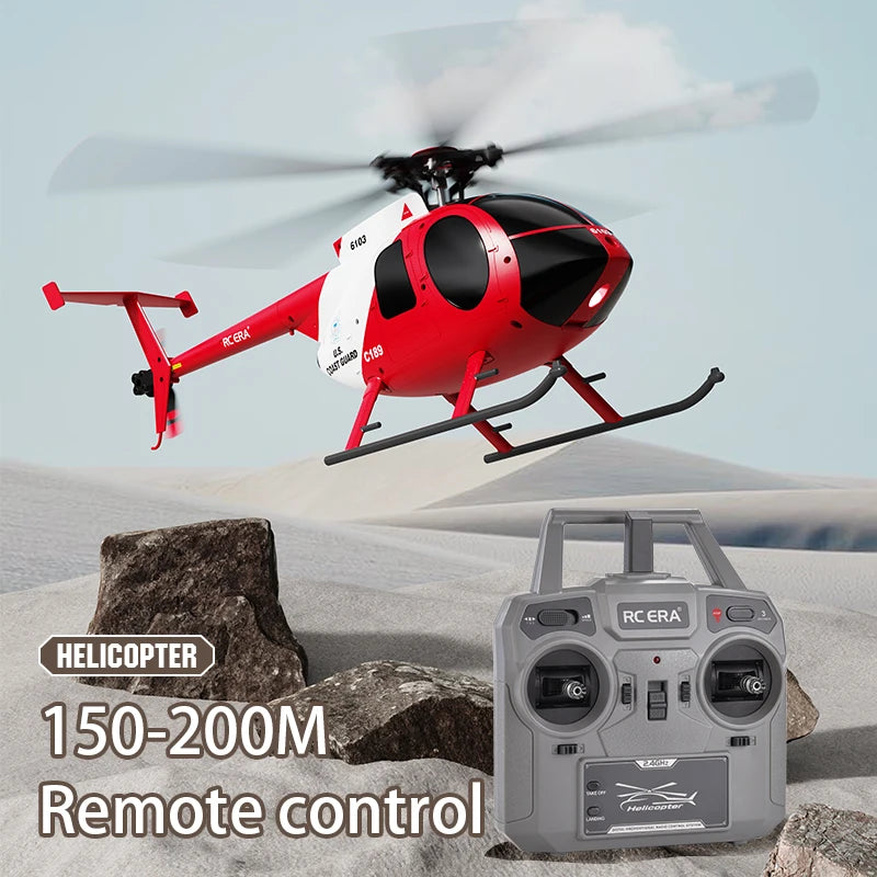 1:28 C189 MD500 RC Helicopter &ndash; One-Click Takeoff Landing
