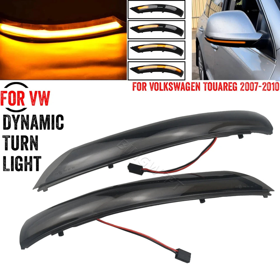 Lampa de semnalizare cu LED dinamic pentru oglinda laterală pentru Volkswagen Touareg I MK1 7L