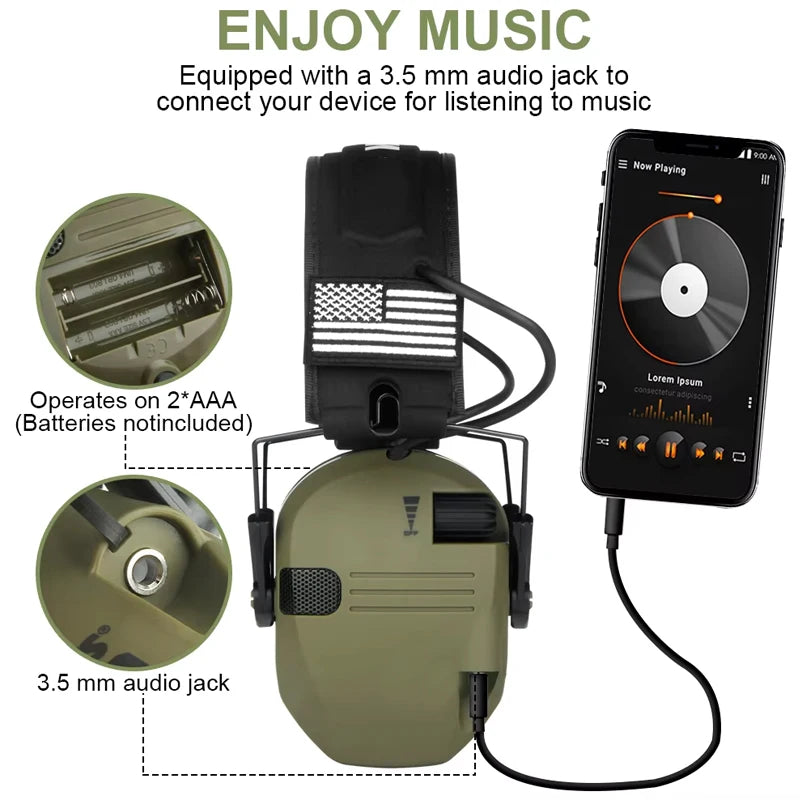 Tactical Electronic Shooting Earmuff &ndash; Noise Reduction