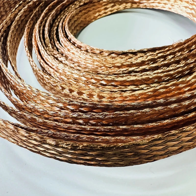 Copper Tinned Bare Ground Braid Wire &ndash; High Flexibility