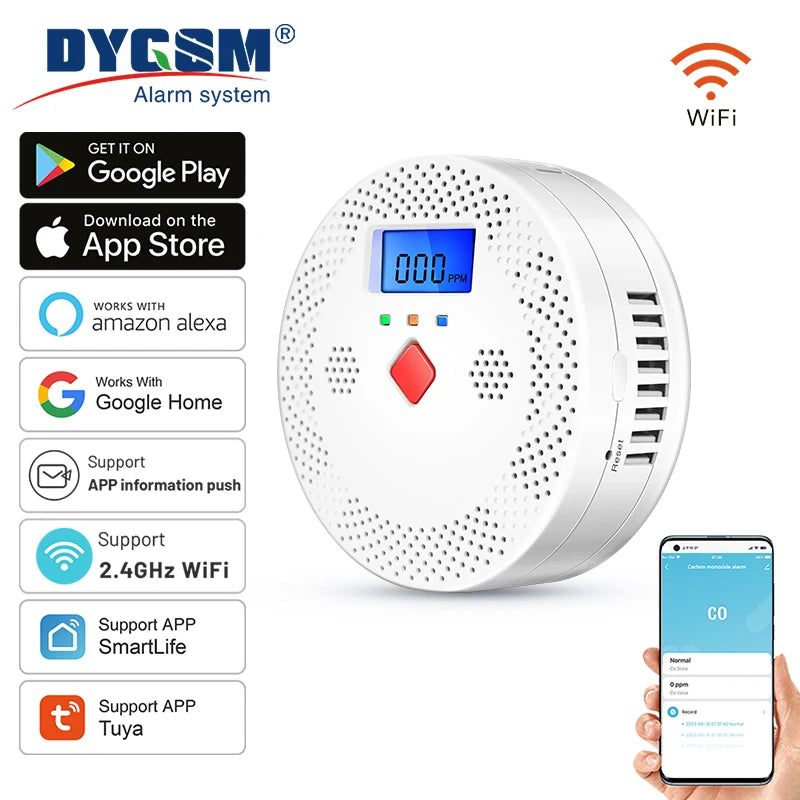 Tuya Smart WiFi CO Detector &ndash; Real Time Monitoring
