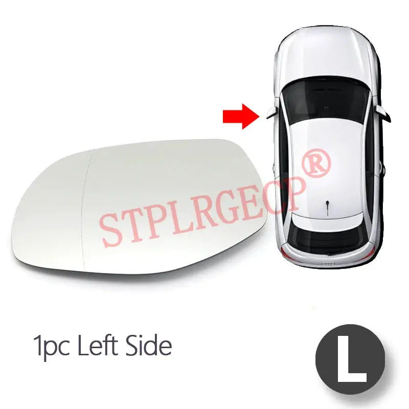 Driver Passenger Rearview Side Mirror Lens Door Wing Mirrors Glass with Heating for Porsche Cayenne 957 9PA Facelift 2008-2010 by InterCyprus Trading Ltd