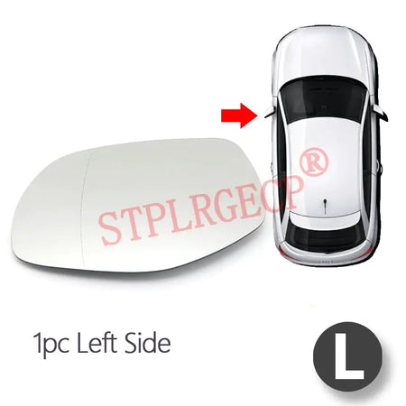 Driver Passenger Rearview Side Mirror Lens Door Wing Mirrors Glass with Heating for Porsche Cayenne 957 9PA Facelift 2008-2010 by InterCyprus Trading Ltd