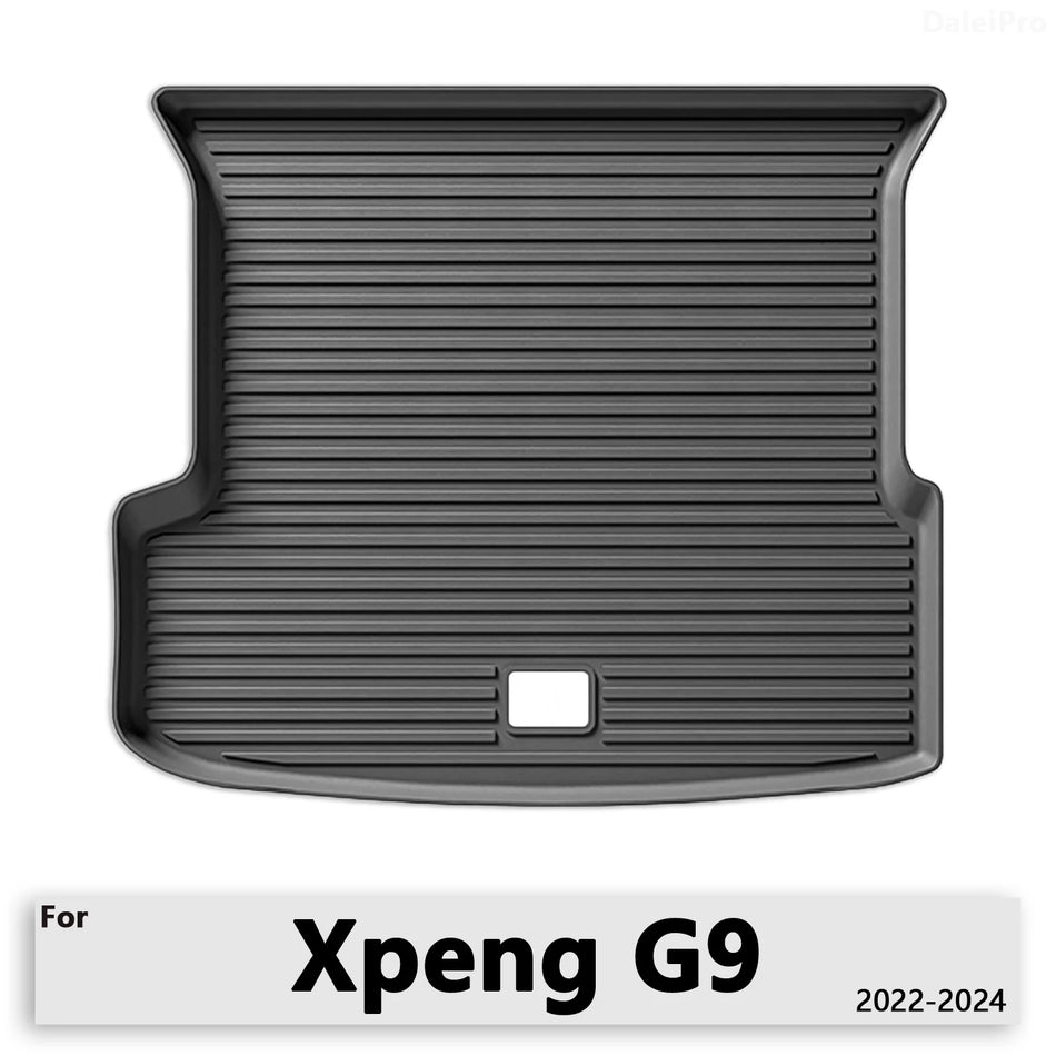 Xpeng G9 Bagagerumsmattor Allväders Anpassad Passform Lastmatta TPE