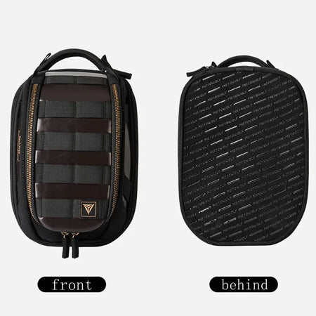 Expandable Universal Iron Material Magnetic Tank Bag Motorcycle Tank Bag Travel Front Bag Handbag Toolkit Front Bag by InterCyprus Trading Ltd