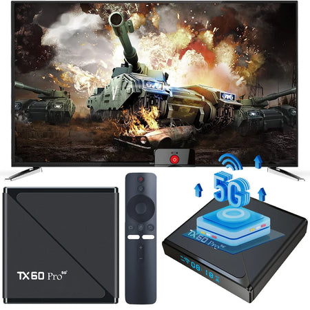TX60 PRO Android TV Box &ndash; Dual WiFi 6 Ultra Streaming