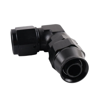 PIKBUK PTFE Oil Fuel Line Swivel Fitting 90 Degree Hose End Adaptor Assembly Kit AN4 6 8 10 Black by InterCyprus Trading Ltd