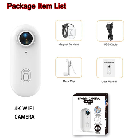4K HD Mini Vlog Camera &ndash; WiFi Enabled Portable Action Recorder UHD Pro 4K (WH-Lite) / NO TF Card / CHINA