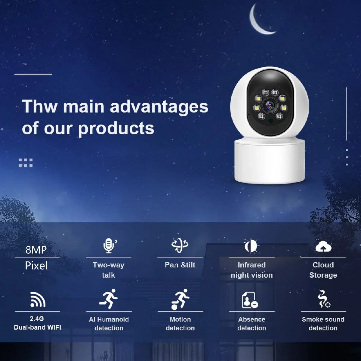 8MP Smart WiFi IP Camera