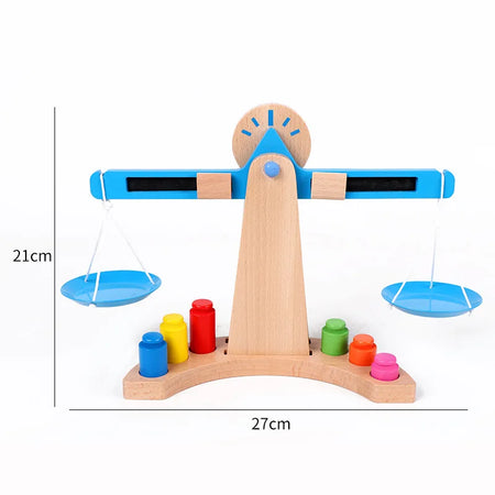 Montessori Math Balance Scale Toy &ndash; Wooden Learning Tool As shown