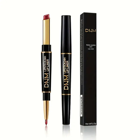 Double-ended Waterproof Lipstick &amp; Liner - High Pigment for Lasting Colour