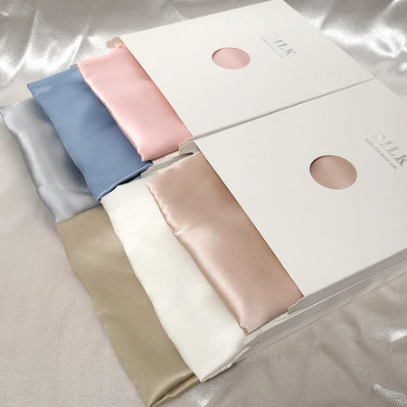 NoEnName_Null 100% Pure Real Silk Pillowcase &ndash; Soft Breathable Comfort for Hair and Skin