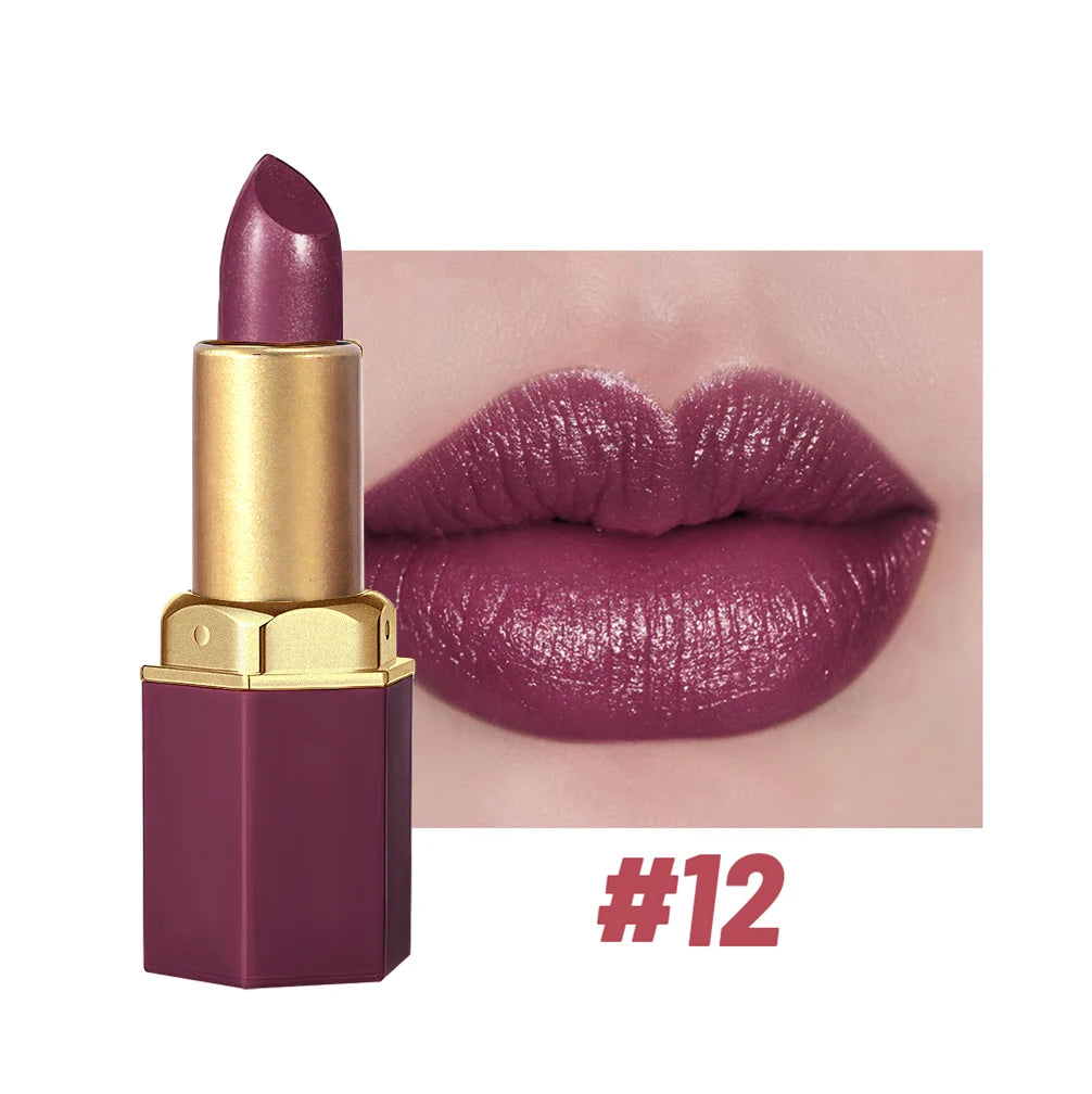 SAM SUGAR Velvet Matte Lipstick with Pearlescent Glitter SS25-12 / Full Size