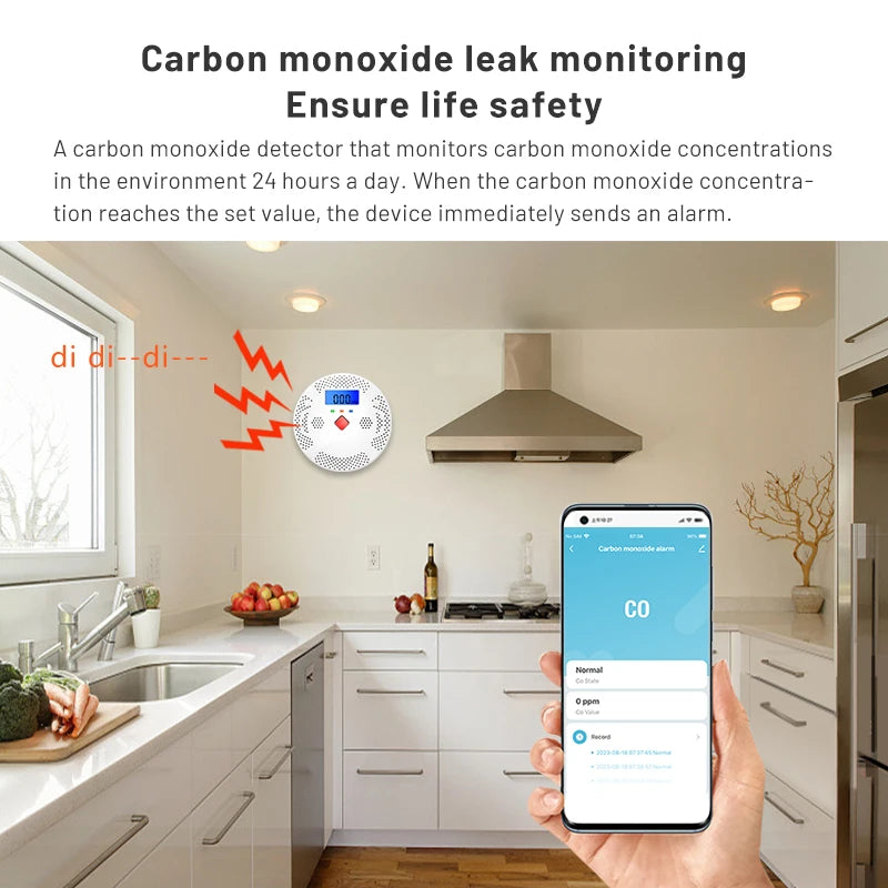 Tuya Smart WiFi CO Detector &ndash; Real Time Monitoring