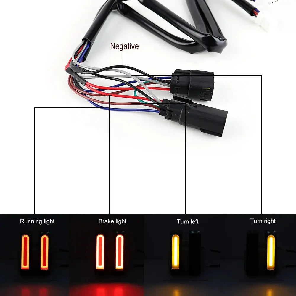 LED Yellow Turn Signal Lights Saddlebag Brake Tail Light for Road Glide FLHTCU FLHTCUL FLHTK FLHTKL FLTRU 2014-2022 by InterCyprus Trading Ltd