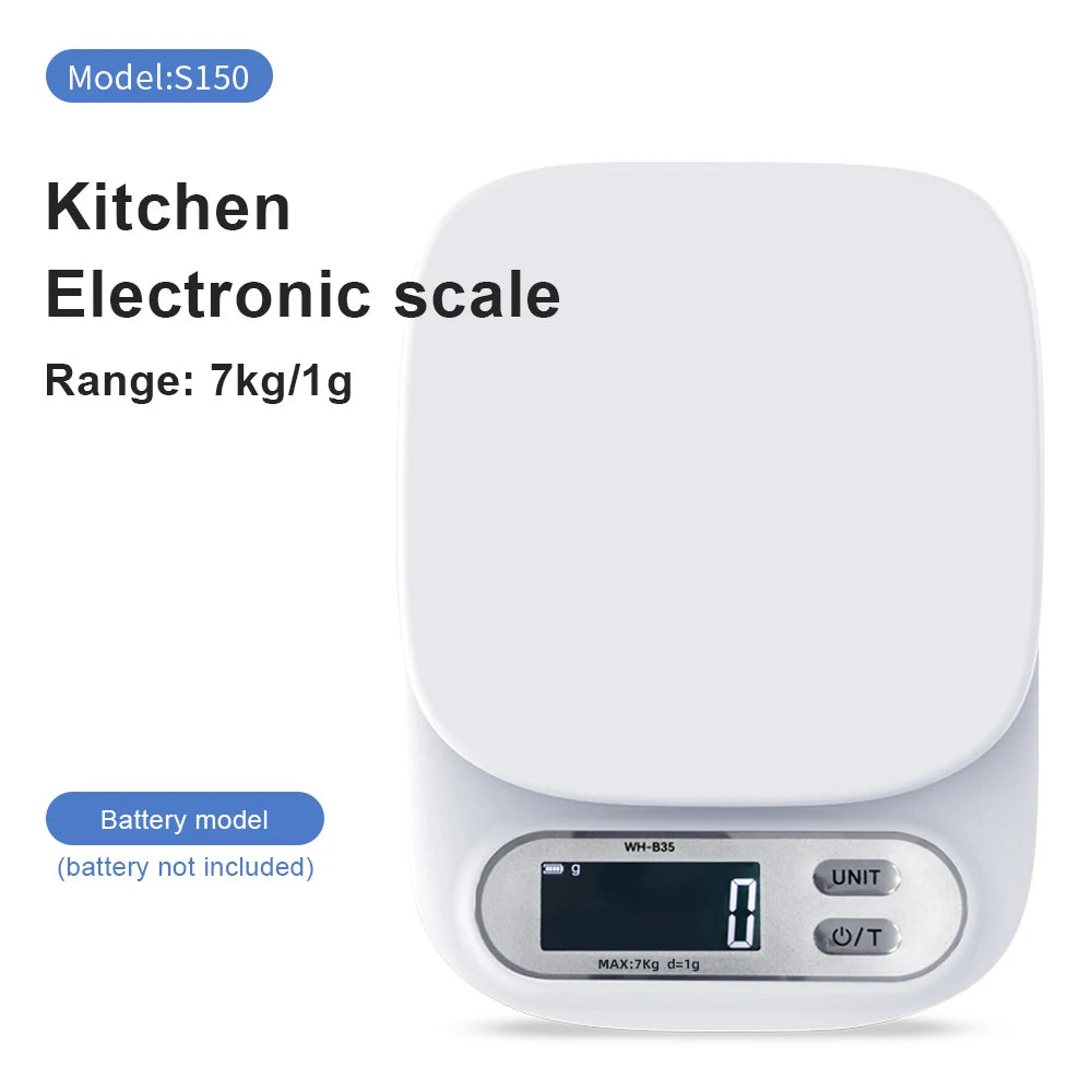 WH-B33/B35 Digital Kitchen Scale - High Precision 0.1g 7kg 1g Battery