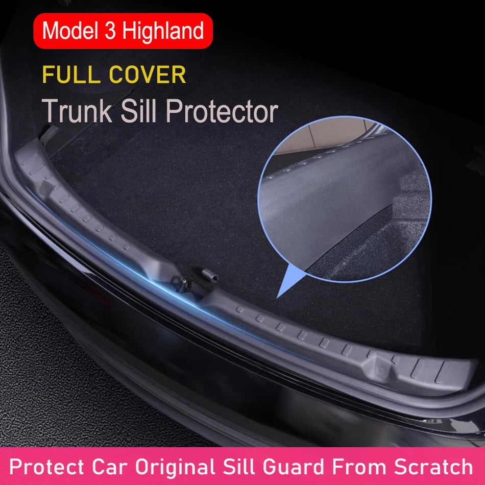 Trunk Threshold Strip Anti Scratch for Tesla Model 3 Highland 2024 2025