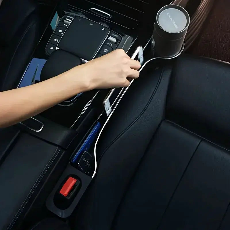 2-Pack Car Cup Holder Organizer With CD Slot Mount For Interior Storage by InterCyprus Trading Ltd