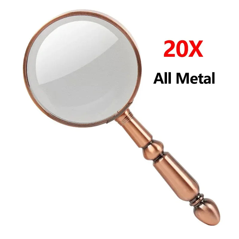 20X Portable All Metal Magnifier Loupe for Watch Repair and Jewelry