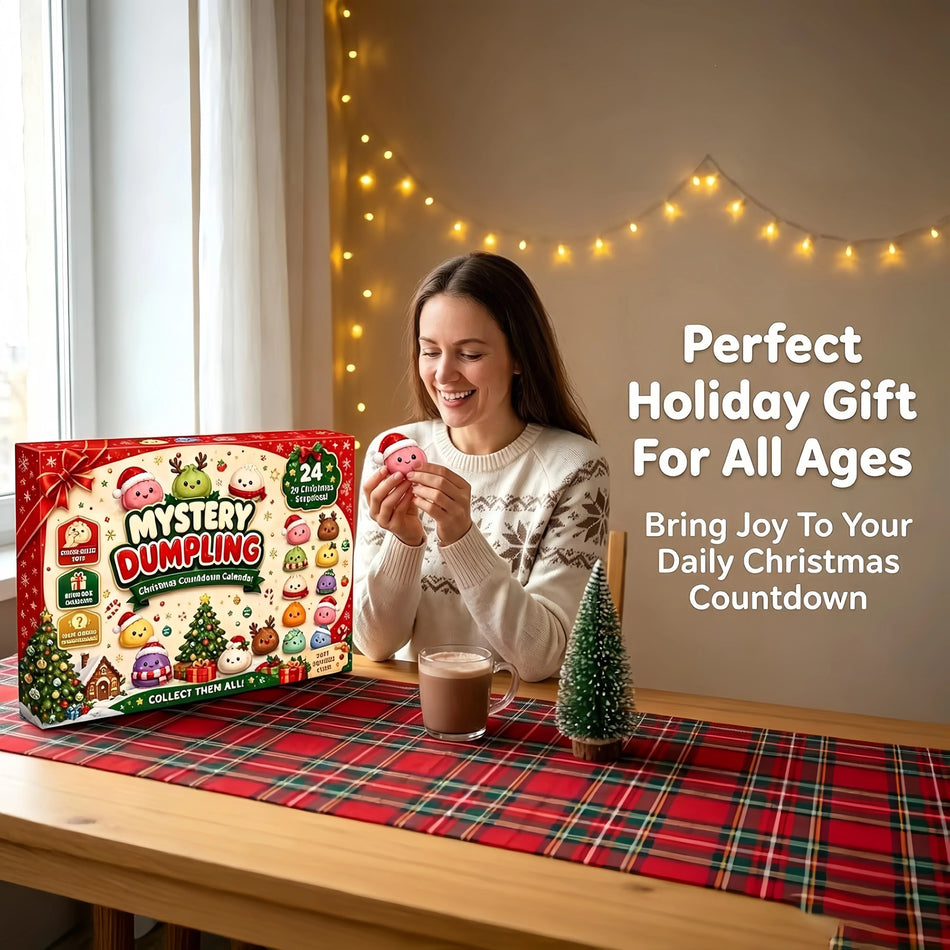 Christmas Advent Calendar Squishies With Slow Rising Dumpling Design